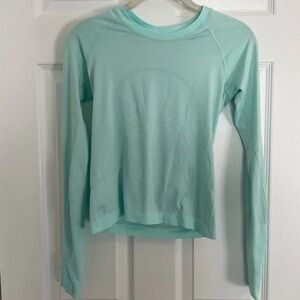 Lululemon Athletica Aqua Long Sleeve Top